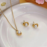 Maris Pendant Set - 18 K Gold Plated