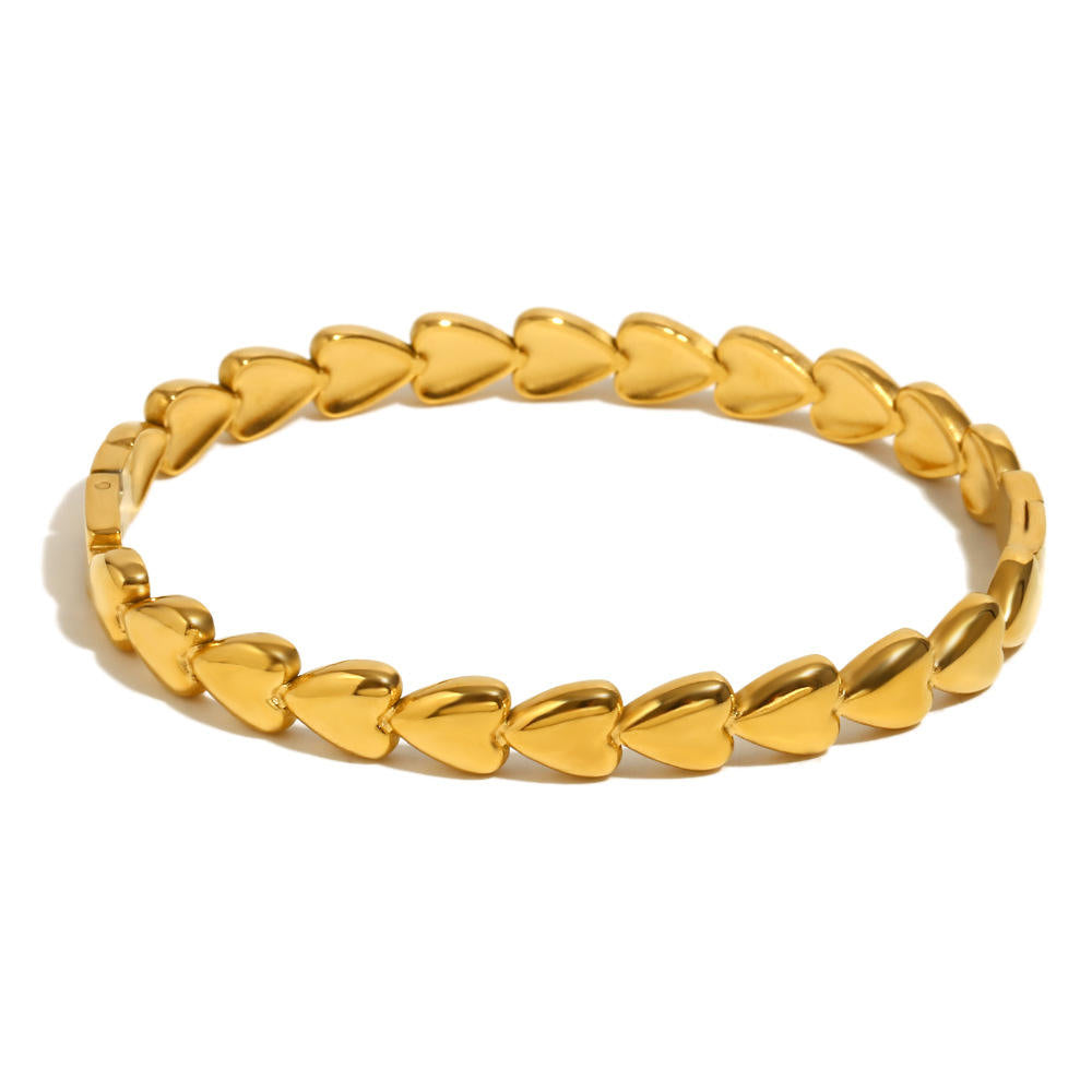 LinkedLove Bracelet - 18 K Gold Plated