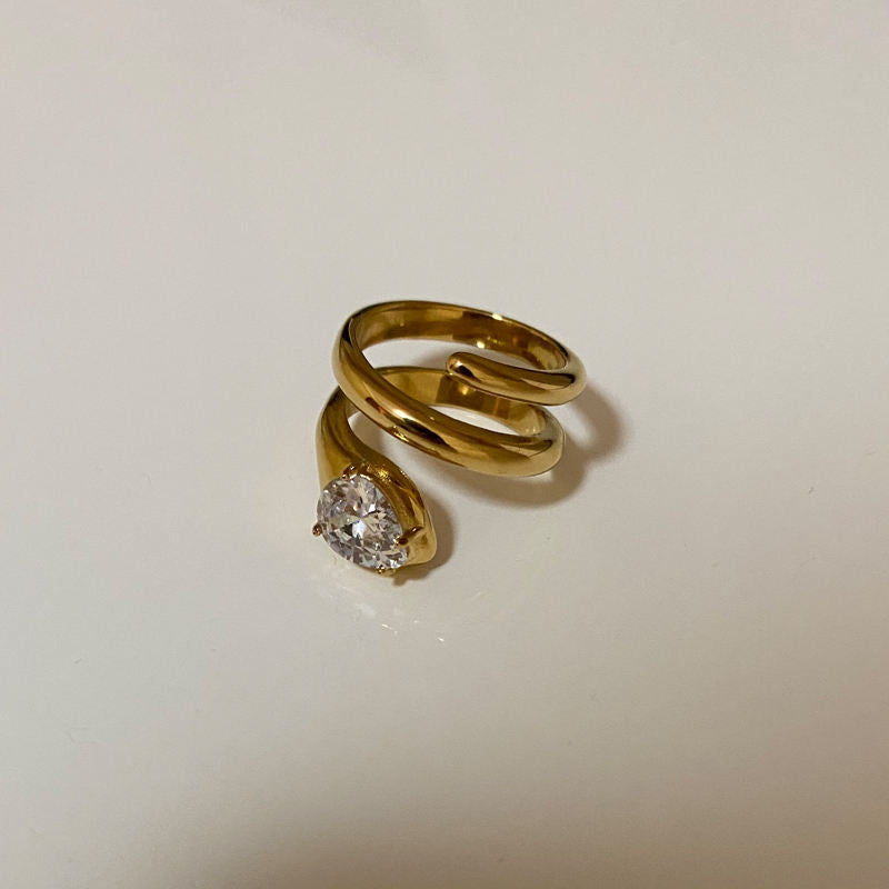 Lorina Ring - 18 K Gold Plated