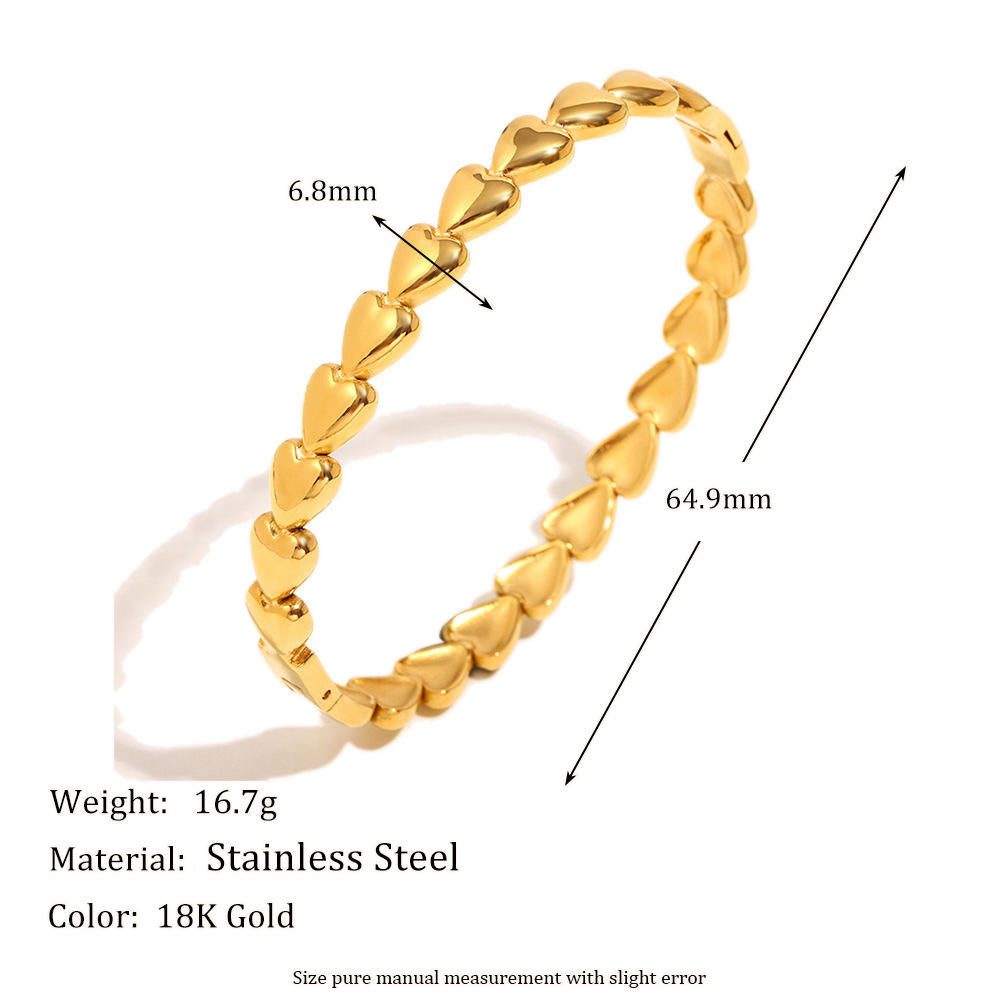 LinkedLove Bracelet - 18 K Gold Plated