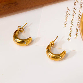 Marina Earring - 18 K Gold Plated