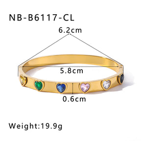 Sweetheart Charm Bracelet - 18 K Gold Plated