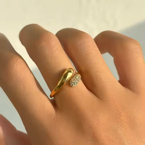 Ammy Ring - 18 K Gold Plated (Adjustable)