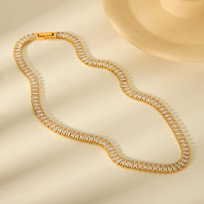Crystelle Neckpiece - 18 K Gold Plated