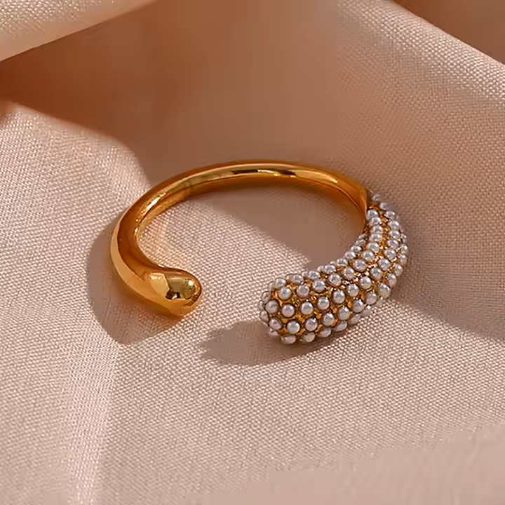 Jovie Ring - 18 K Gold Plated (Adjustable)