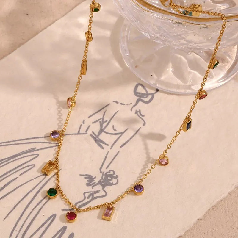 Twinkle Neckpiece- 18 K Gold Plated