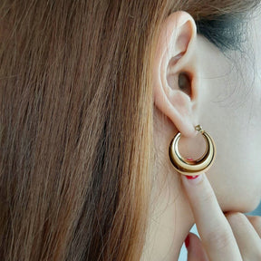 Moonarc Earring - 18 K Gold Plated