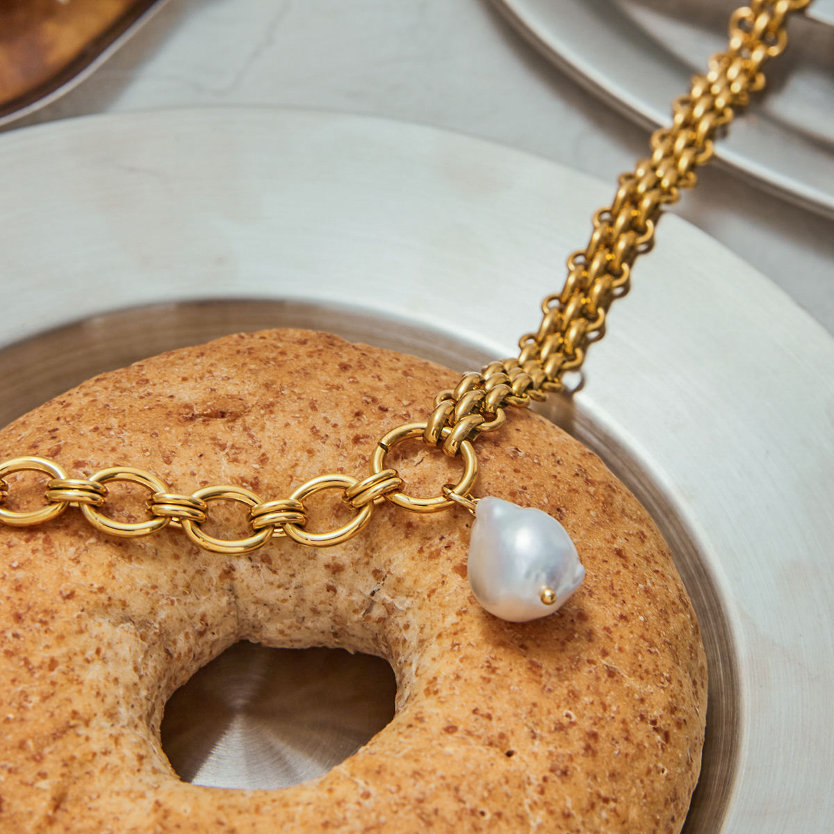 Majestee Neckpiece - 18 K Gold Plated