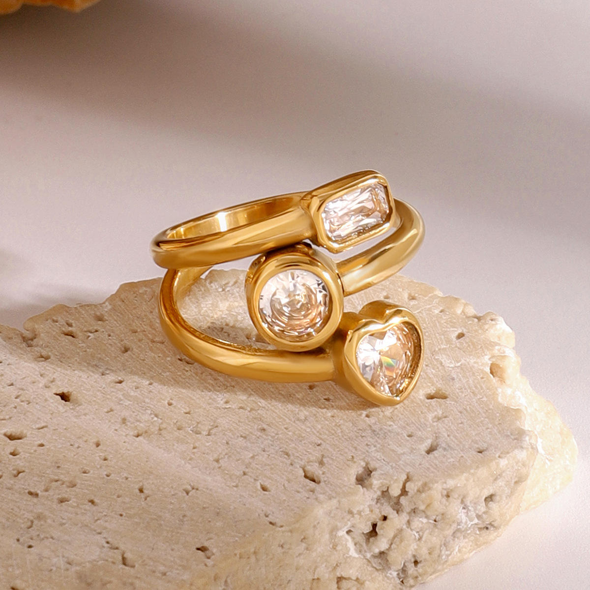 Lustre Ring – 18K Gold Plated (Adjustable)