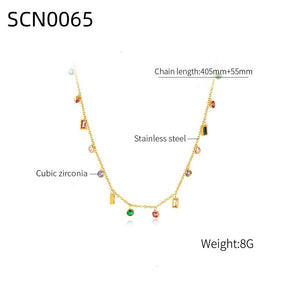 Twinkle Neckpiece- 18 K Gold Plated