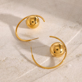 Moony Earring - 18 K Gold Plated
