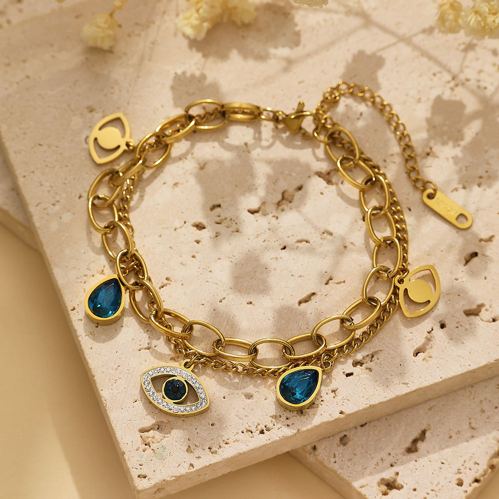 Blue Moon Bracelet - 18 K Gold Plated