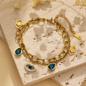 Blue Moon Bracelet - 18 K Gold Plated