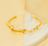 Majestic Statement Bracelet - 18 K Gold Plated (Adjustable)