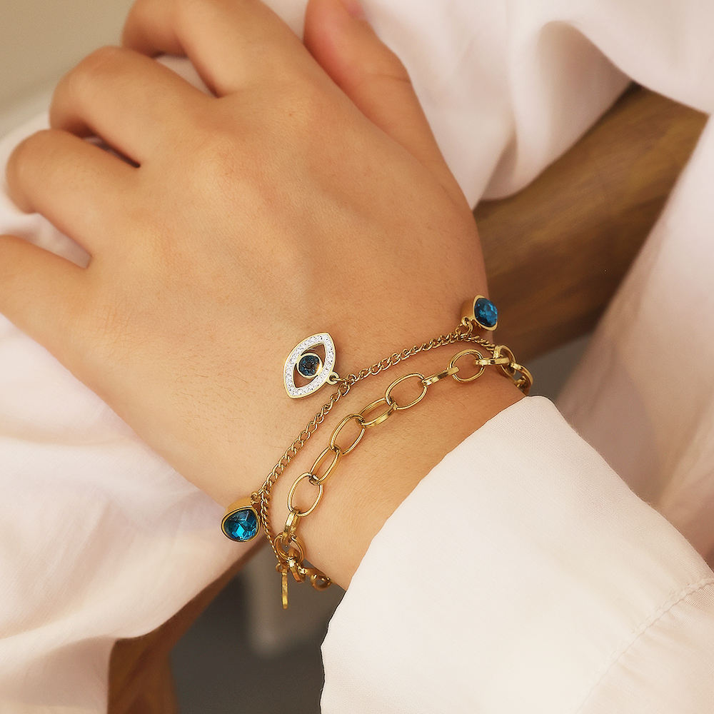 Blue Moon Bracelet - 18 K Gold Plated