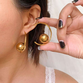 Moony Earring - 18 K Gold Plated