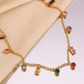 Twinkle Neckpiece- 18 K Gold Plated