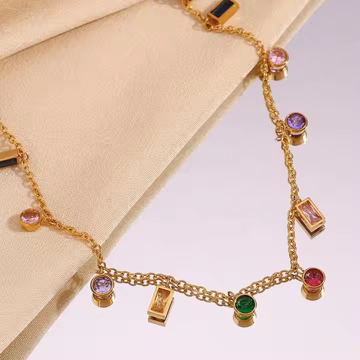 Twinkle Neckpiece- 18 K Gold Plated