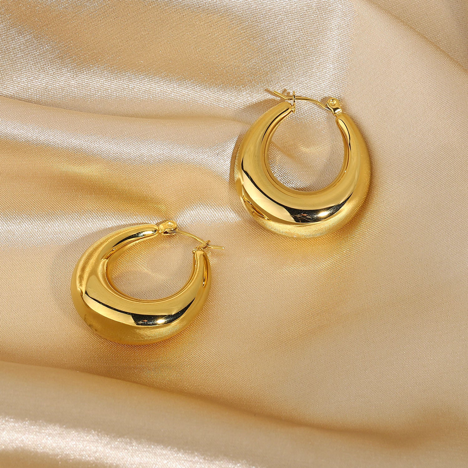 Moonarc Earring - 18 K Gold Plated
