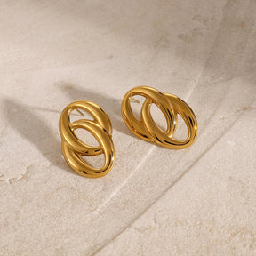 Stardust Earring - 18 K Gold Plated