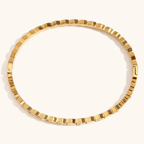 Aura Stone Bracelet - 18 K Gold Plated