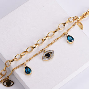 Blue Moon Bracelet - 18 K Gold Plated