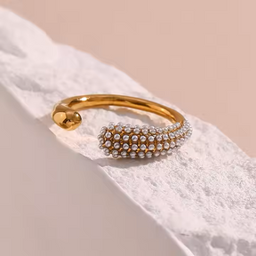Jovie Ring - 18 K Gold Plated (Adjustable)