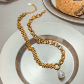 Majestee Neckpiece - 18 K Gold Plated