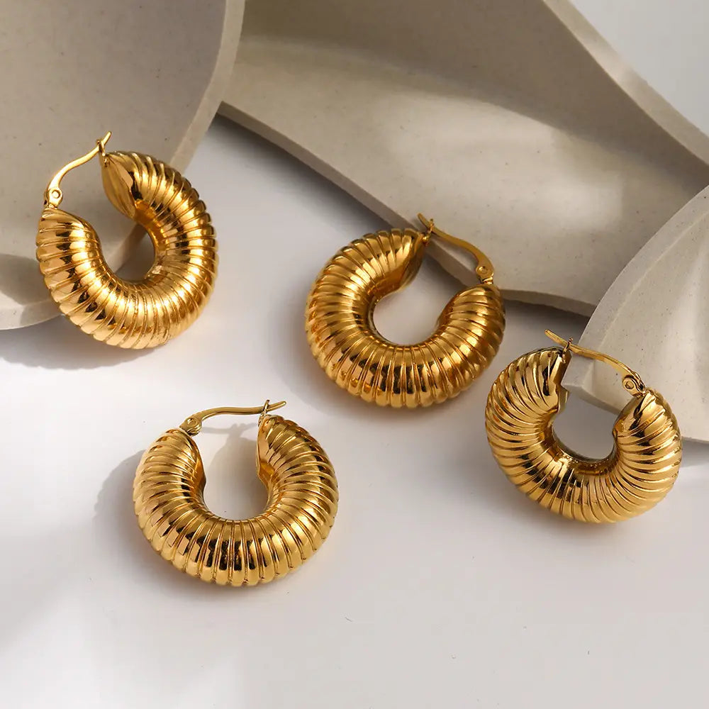 Carolina Earring - 18 K Gold Plated