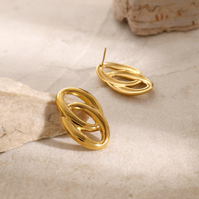 Stardust Earring - 18 K Gold Plated