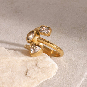 Trinity Ring - 18 K Gold Plated