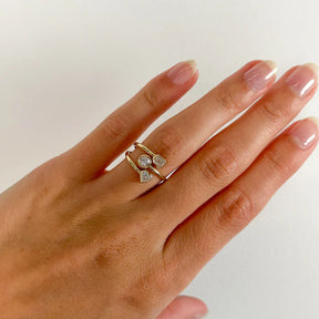 Trinity Ring - 18 K Gold Plated