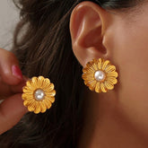 Sunbeam Earring- 18 K Gold Plated
