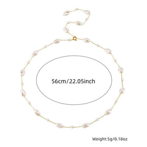 Marine Mist Neckpiece - 18 K Gold Plated