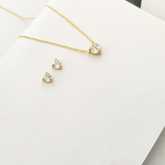 Amoris Pendant Set - 18 K Gold Plated