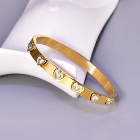 Sweetheart Charm Bracelet - 18 K Gold Plated