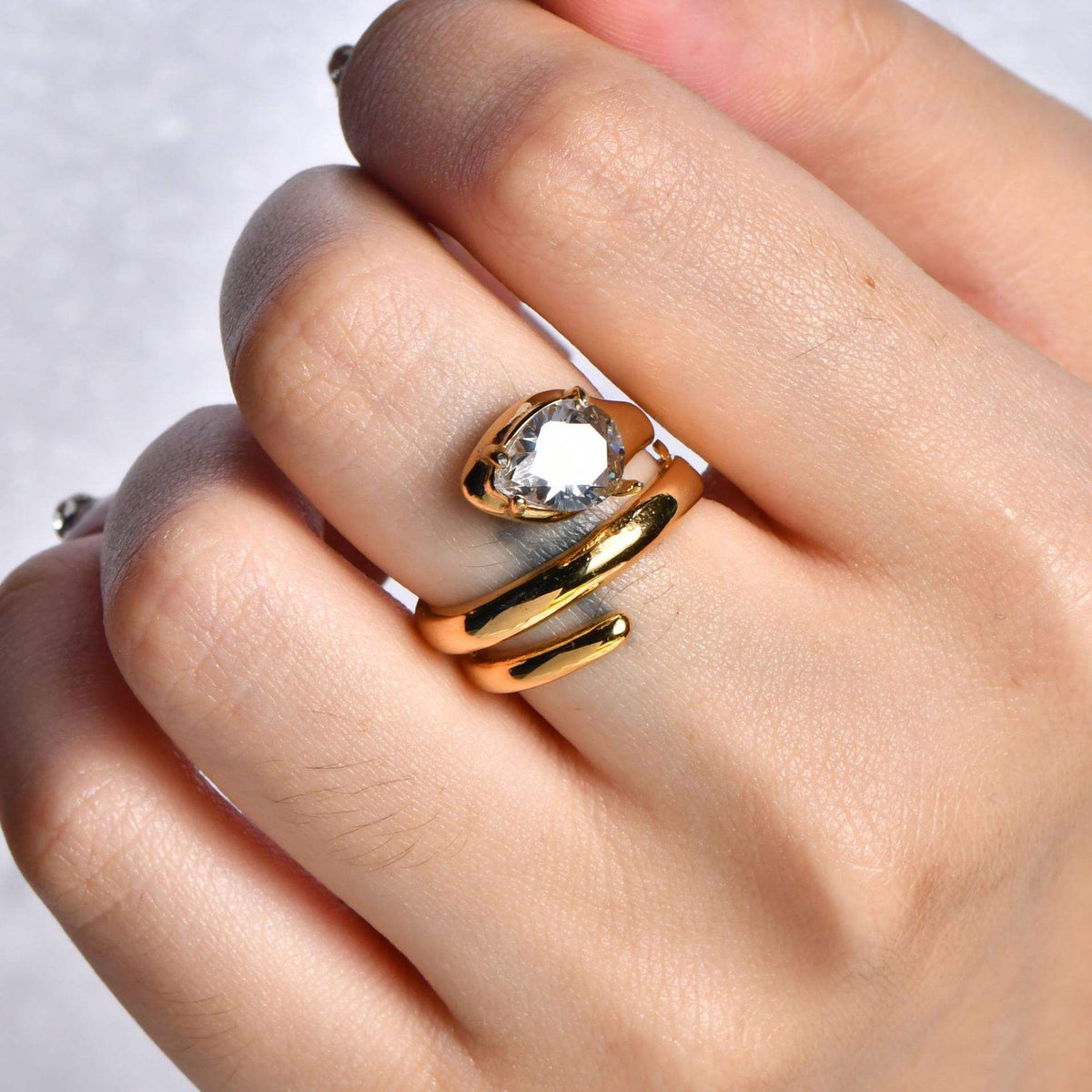 Lorina Ring - 18 K Gold Plated