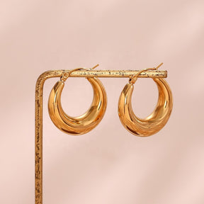 Moonarc Earring - 18 K Gold Plated