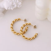 Livia Grace Earring - 18 K Gold and Silver Plated