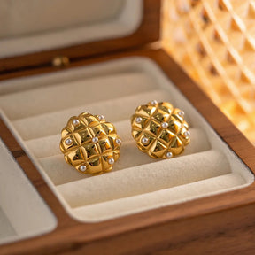 Floral Muse Earring - 18 K Gold Plated
