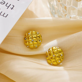 Floral Muse Earring - 18 K Gold Plated