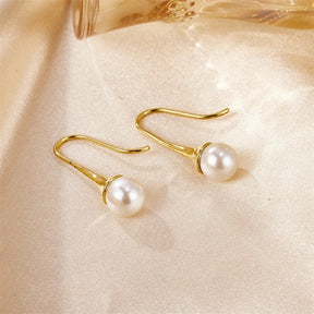 Pearl Romance Earring - 18 K Gold Plated