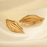 Feather Light Earring - 18 K Gold Plated