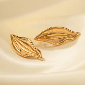 Feather Light Earring - 18 K Gold Plated