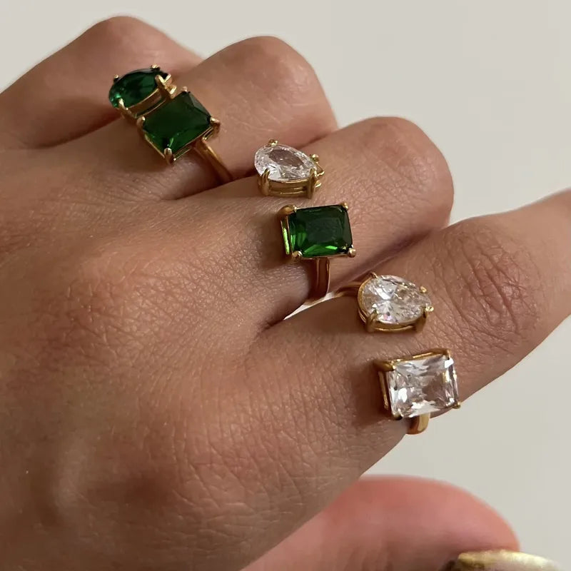 Diora Ring- 18 K Gold Plated (Adjustable)