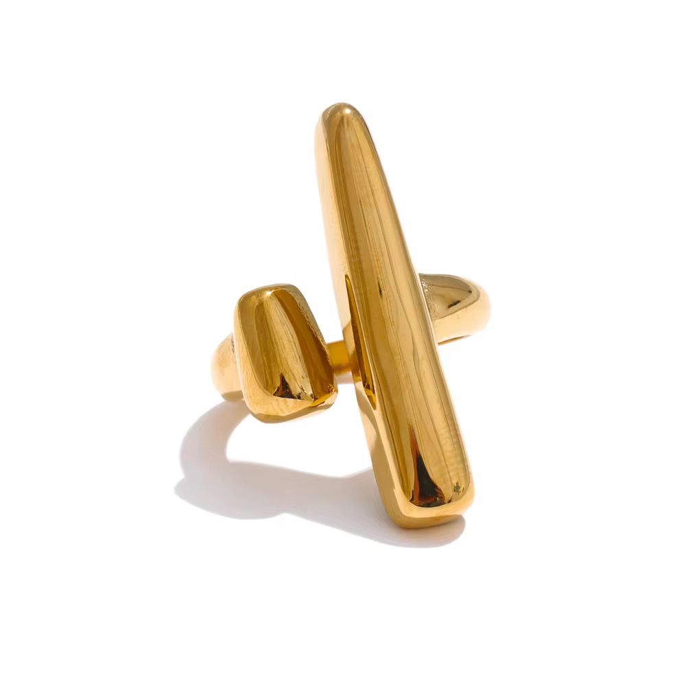 Boldline Ring - 18 K Gold Plated (Adjustable)