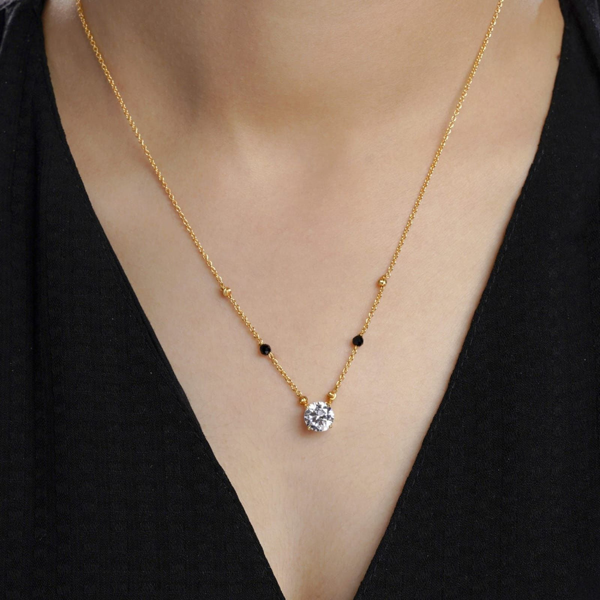 Ashna Mangalsutra - 18 K Gold Plated