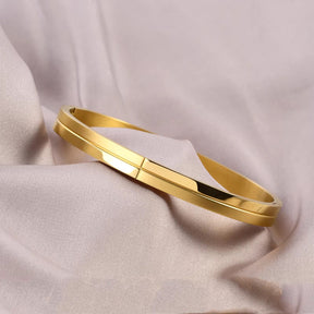 Flint - 18 K Gold (Men's Openable Bracelet)