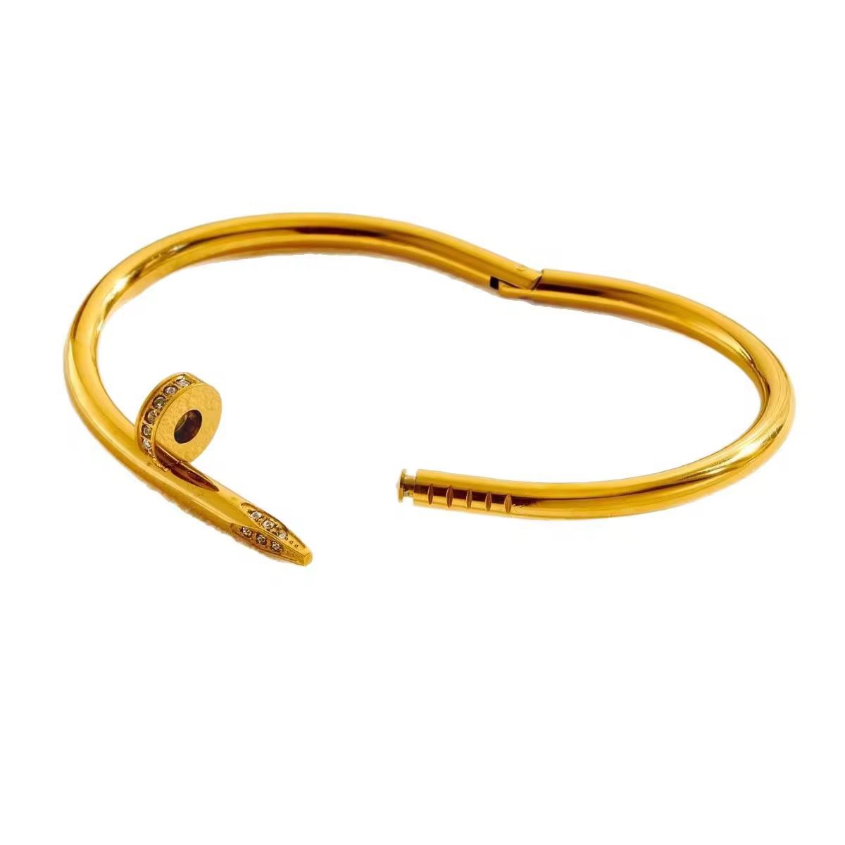Locked in Love Bracelet - 18 K Gold Plated