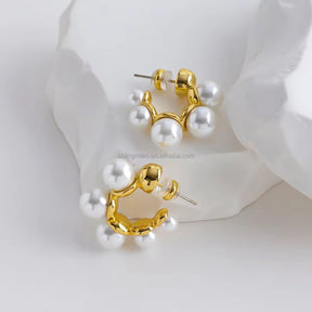Royal Radiance Earring - 18 K Gold Plated